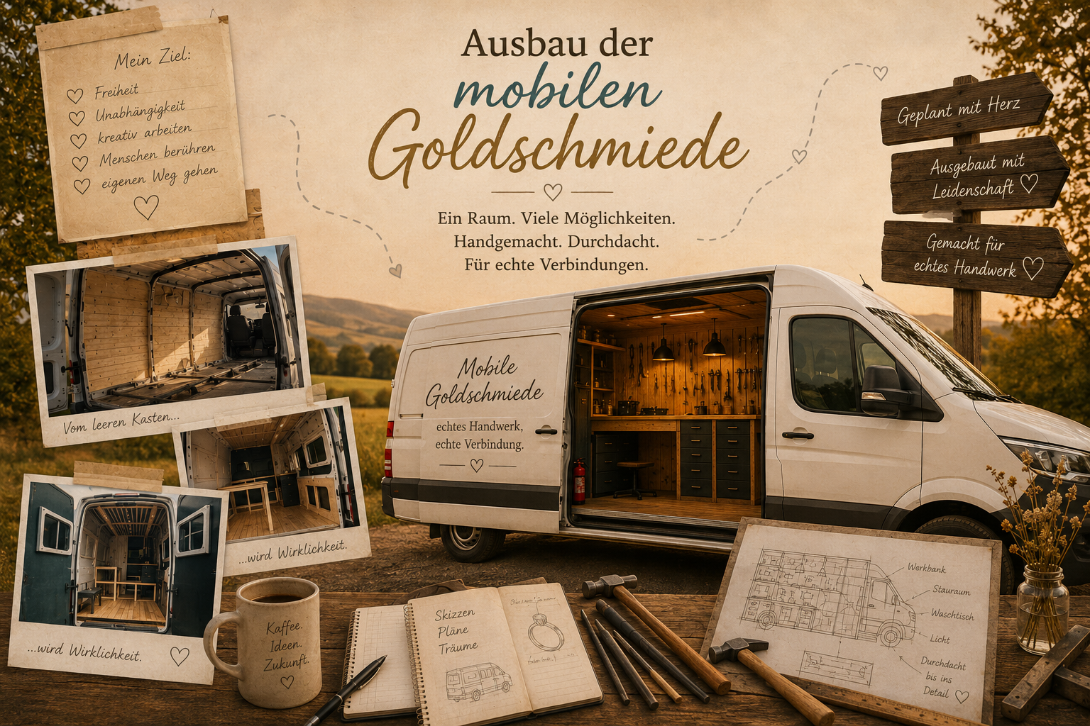 Vom leeren Lieferwagen zur mobilen Goldschmiede ✨