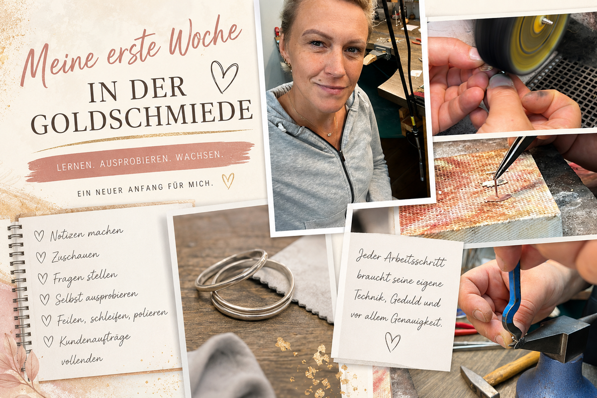Erste Wochen Goldschmiede – und mein Kopf raucht 🤯✨
