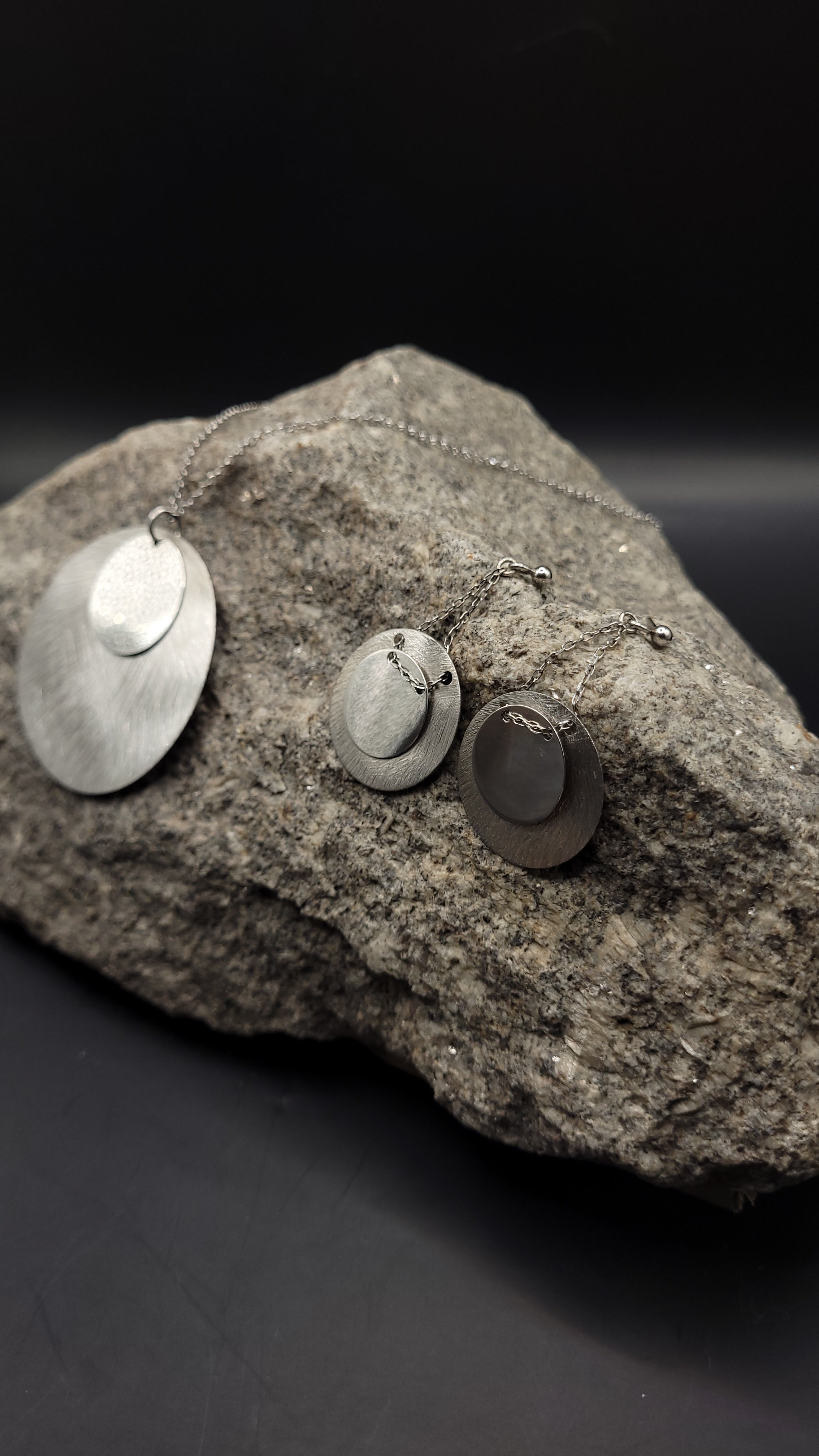 Schmuckset "zeitlose Eleganz"  · 925 Sterling Silber · Unikat