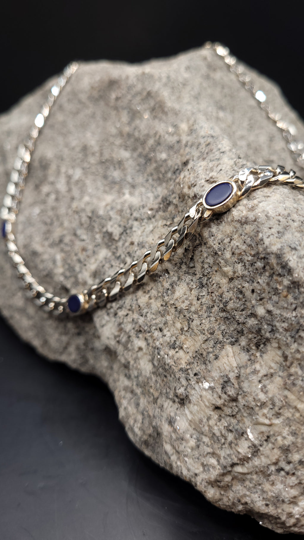 Collier "Sternennacht" · 925 Sterling Silber · Lapislazuli · Unikat