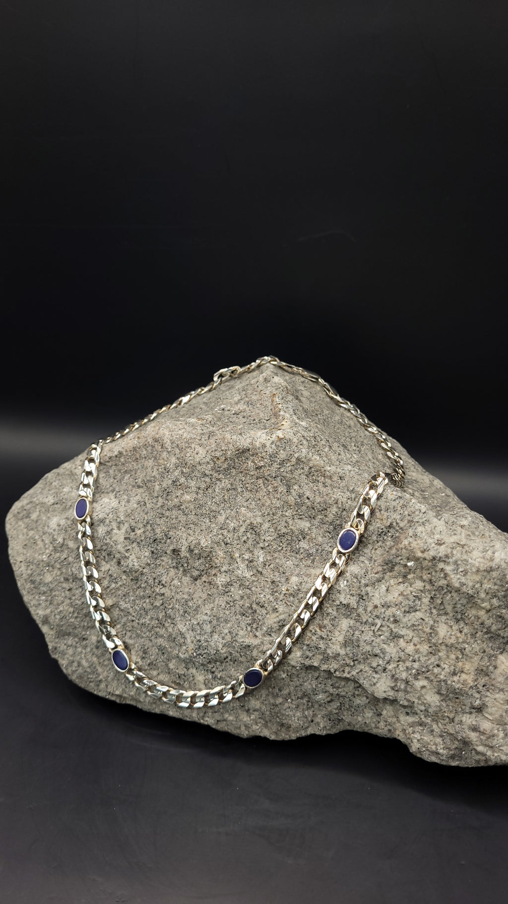 Collier "Sternennacht" · 925 Sterling Silber · Lapislazuli · Unikat