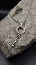 Halskette "frischgebackene Mama" · 925 Sterling Silber · rosa Zirkonia