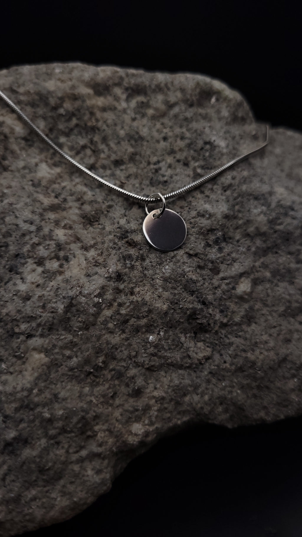 Halskette "My Story" · 925 Sterling Silber · Gravuranhänger · 11 mm