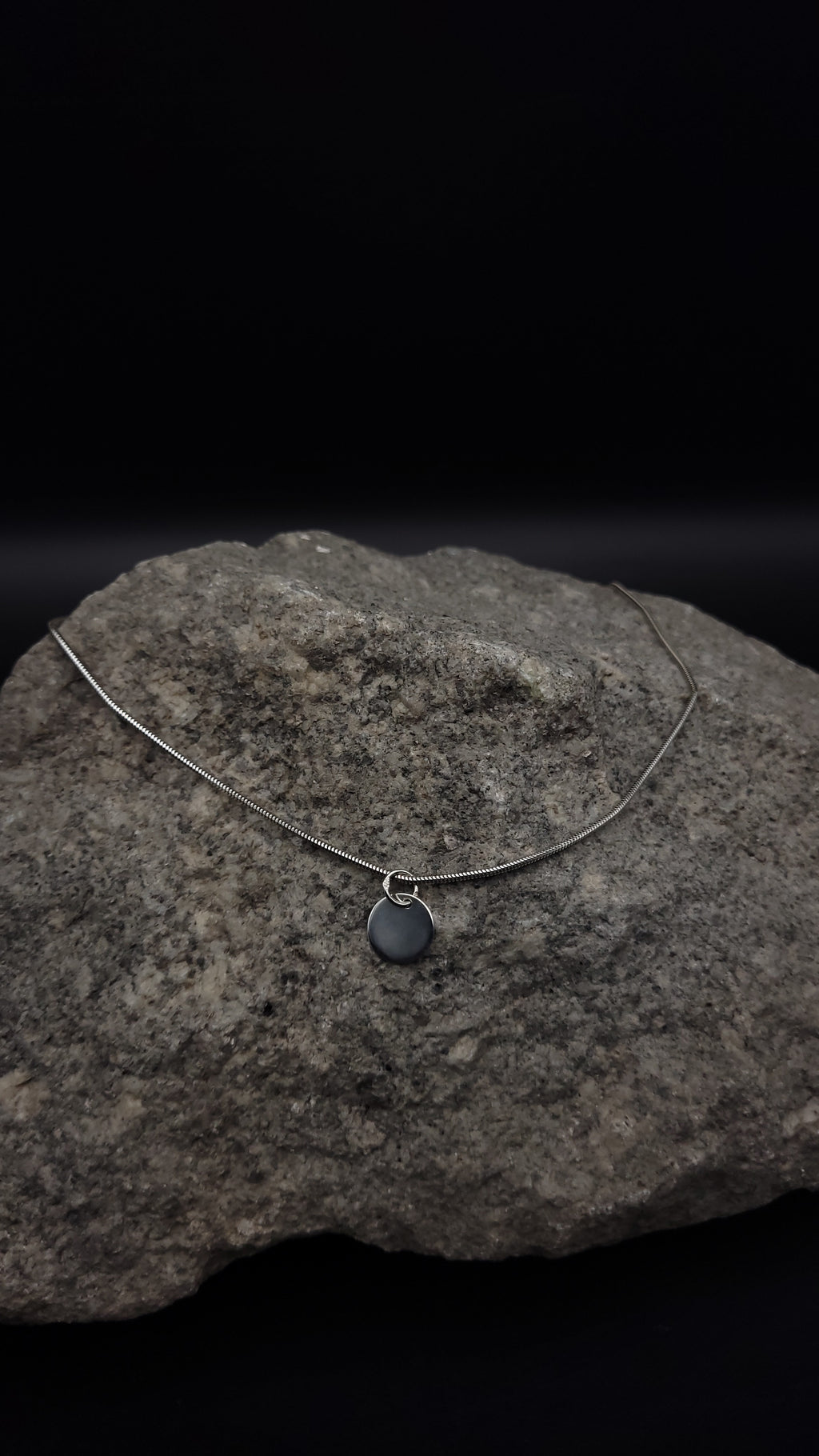 Halskette "My Story" · 925 Sterling Silber · Gravuranhänger · 11 mm