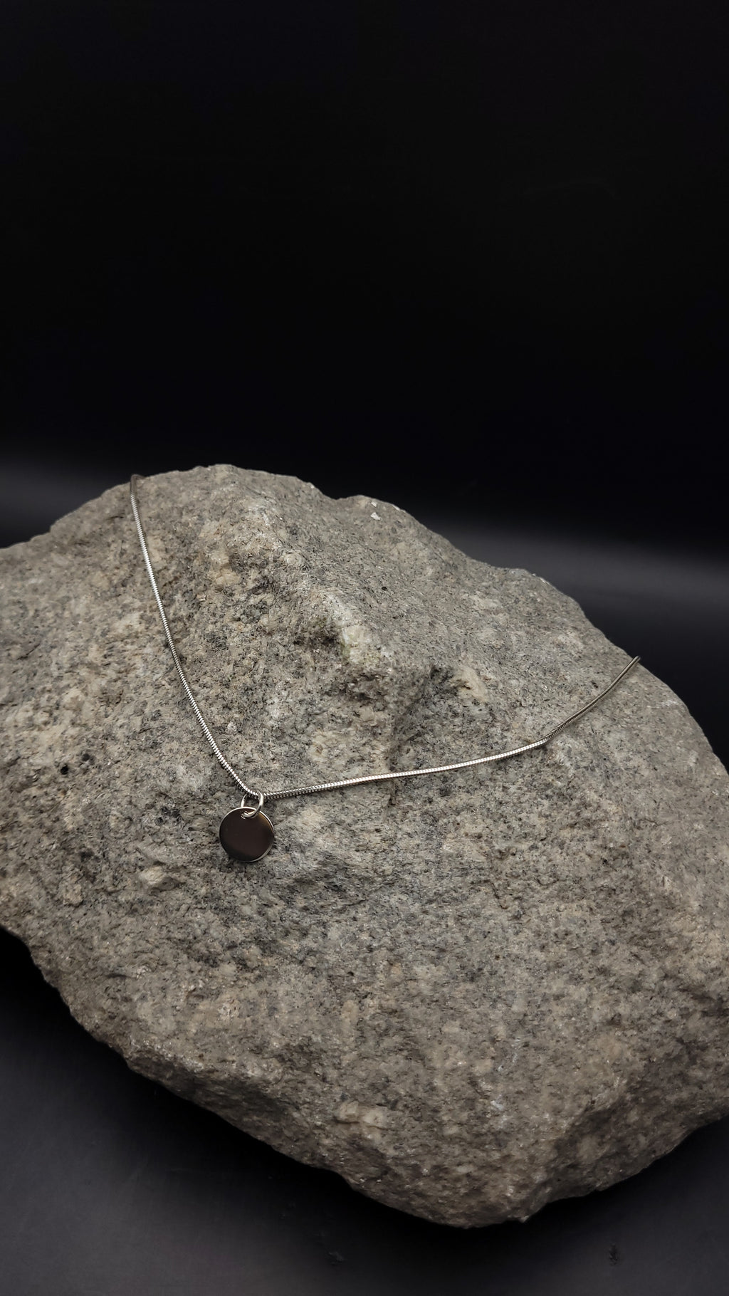 Halskette "My Story" · 925 Sterling Silber · Gravuranhänger · 11 mm
