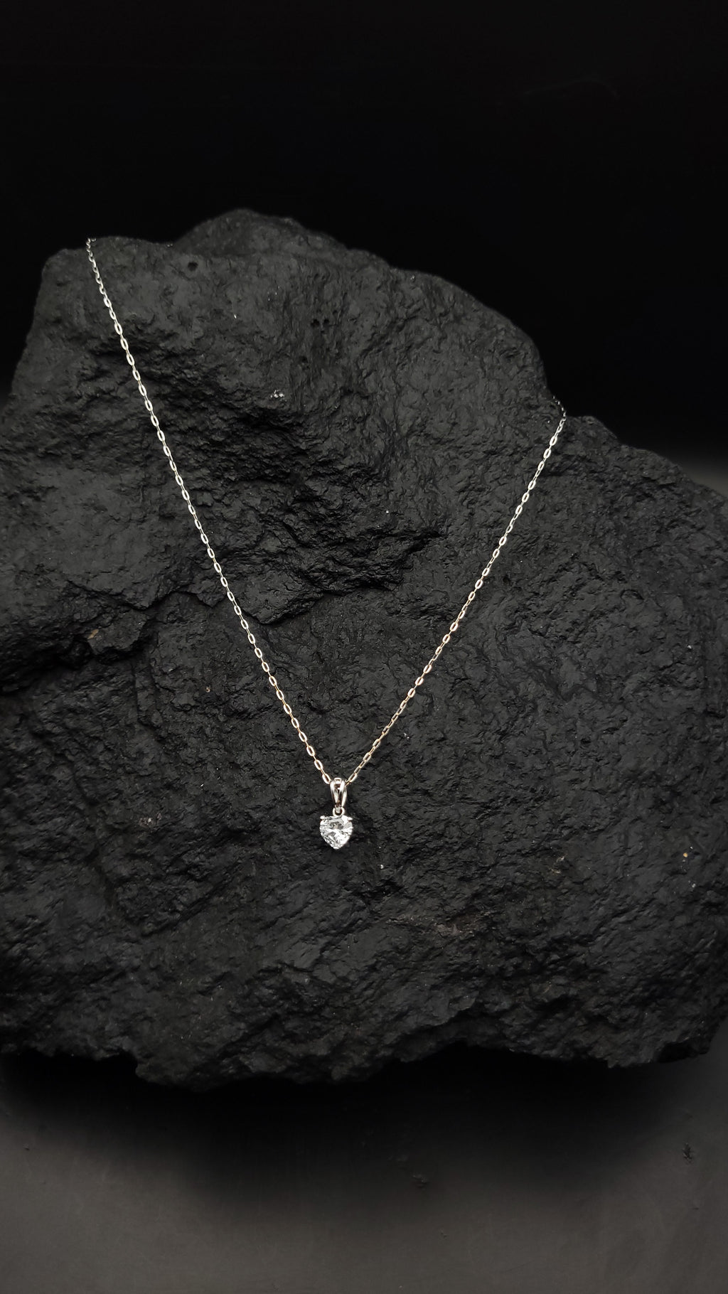 Halskette "LOVE" - 925 Sterling Silber - weiße Zirkonia