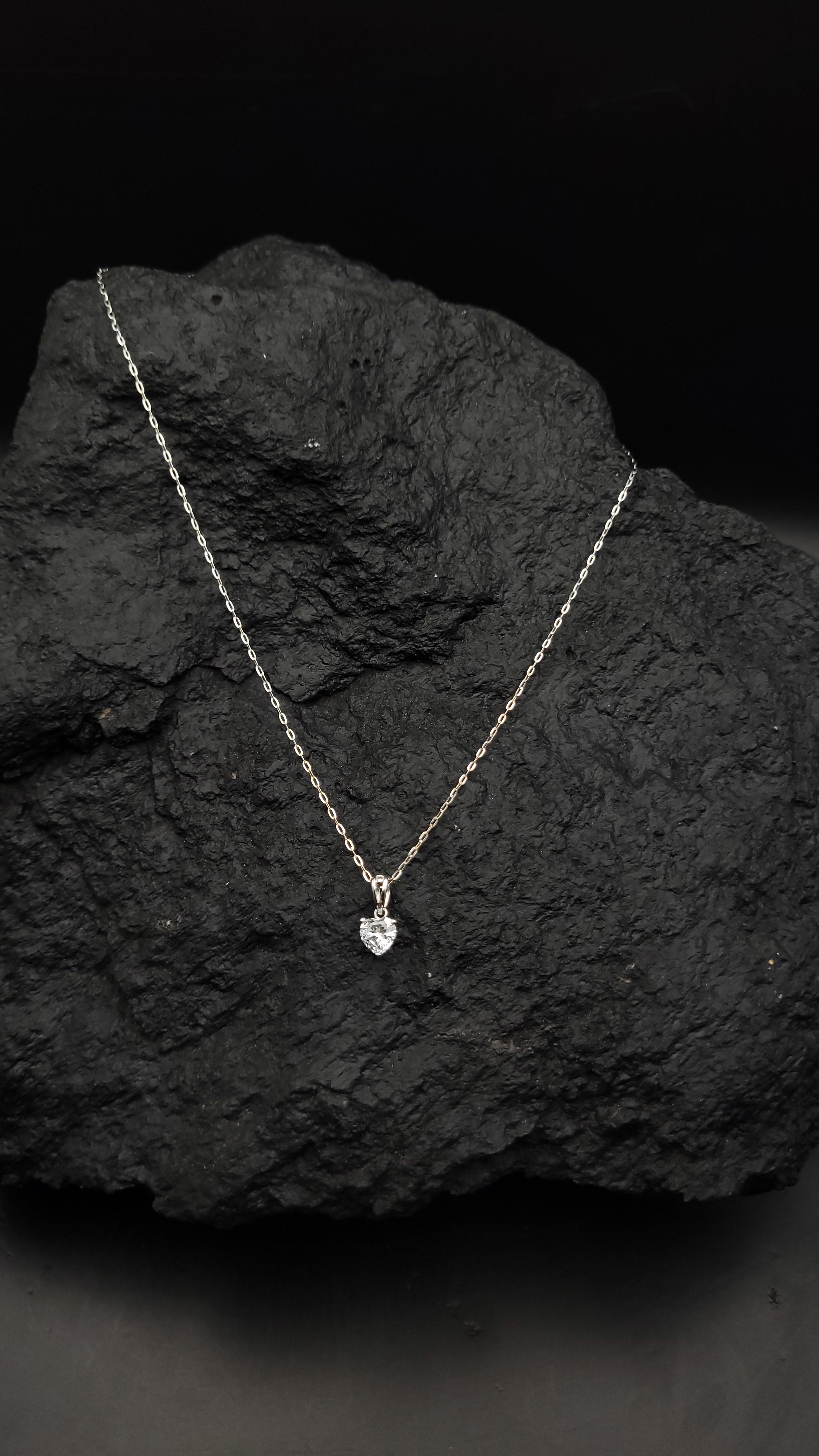 Halskette "LOVE" - 925 Sterling Silber - weiße Zirkonia