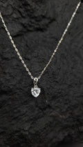 Halskette "LOVE" - 925 Sterling Silber - weiße Zirkonia