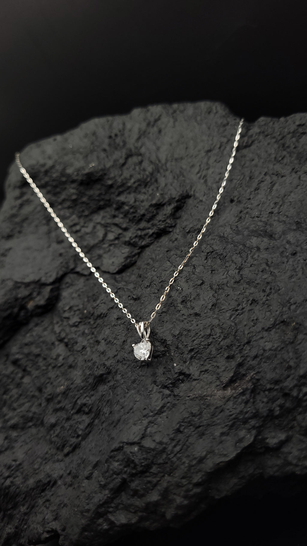 Halskette "LOVE" - 925 Sterling Silber - weiße Zirkonia