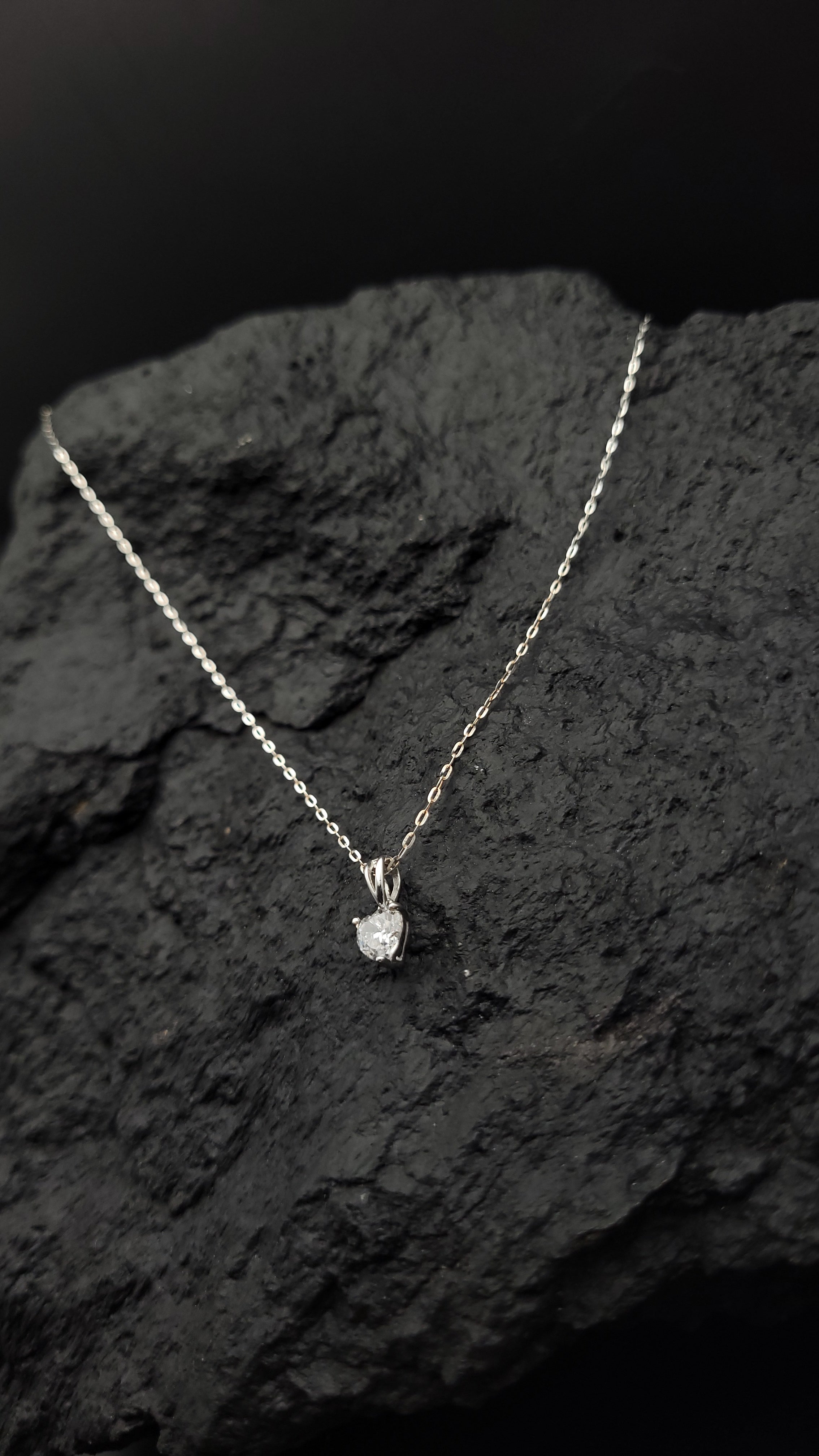Halskette "LOVE" - 925 Sterling Silber - weiße Zirkonia