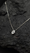 Halskette "Drop" - 925 Sterling Silber - weißer Zirkonia