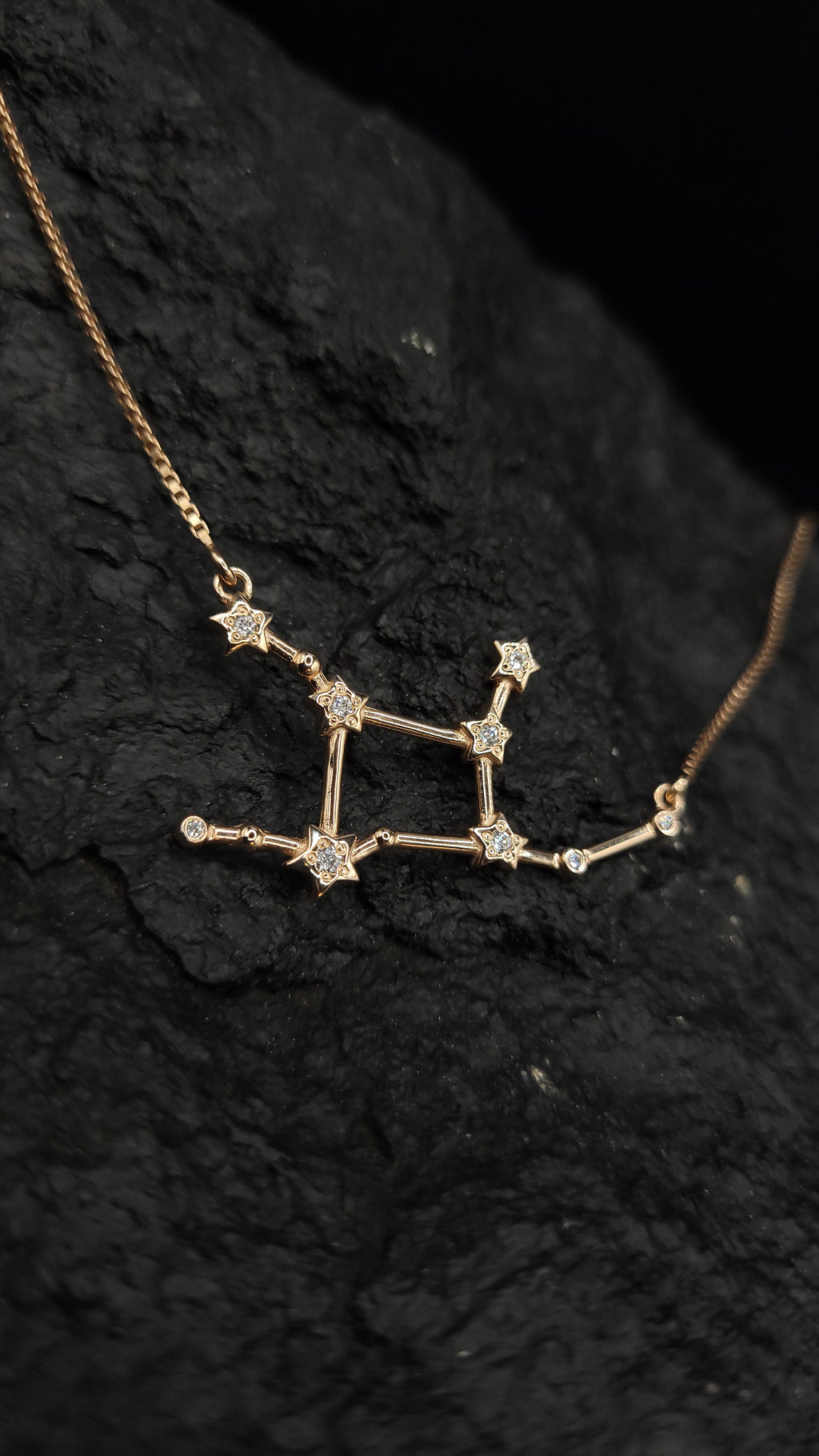 Kollektion "Sternbild" mit weißen Zirkonia | 925 Sterling Silber & 585er Gold