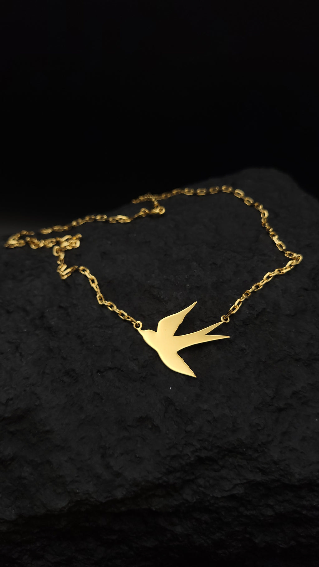 Collier "Schwalbenflug" · 925 Sterling Silber · personalisierbar · Krafttier
