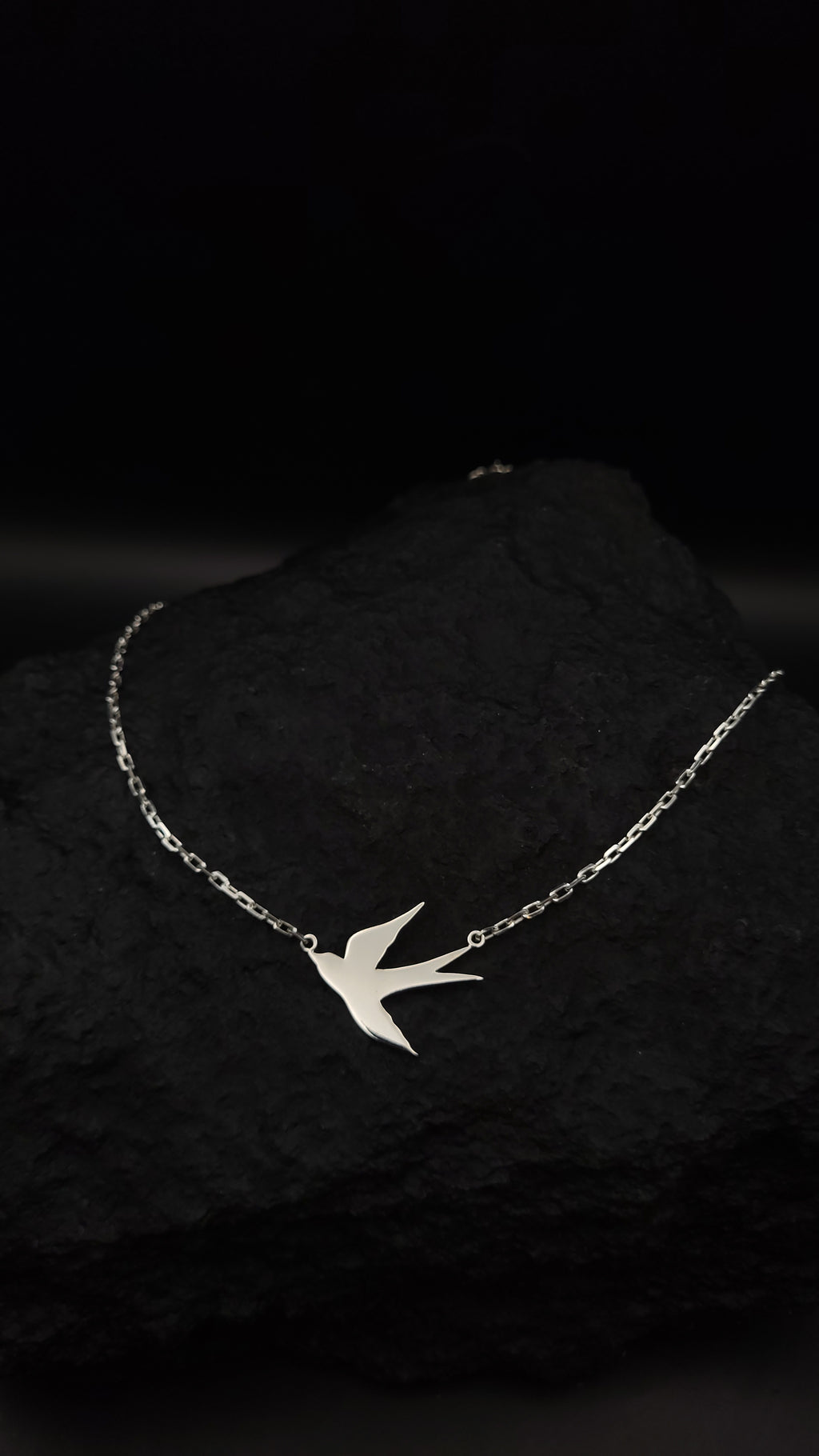Collier "Schwalbenflug" · 925 Sterling Silber · personalisierbar · Krafttier