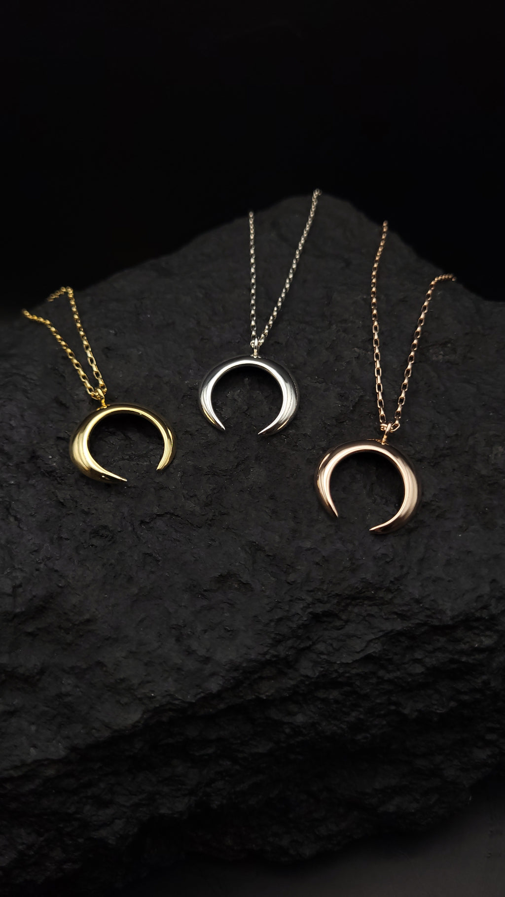 Collier "Luna" · 925 Sterling Silber · Sichelmond · Symbolik