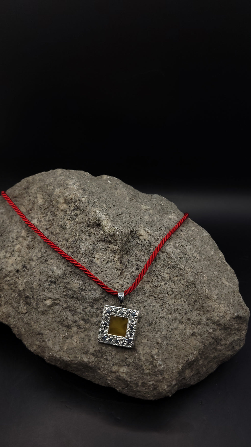 Halskette "Amber Sky" · 925 Sterling Silber · Naturbernstein · Einzelstück