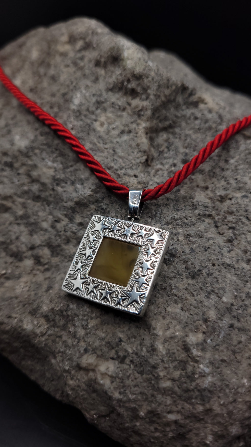 Halskette "Amber Sky" · 925 Sterling Silber · Naturbernstein · Einzelstück