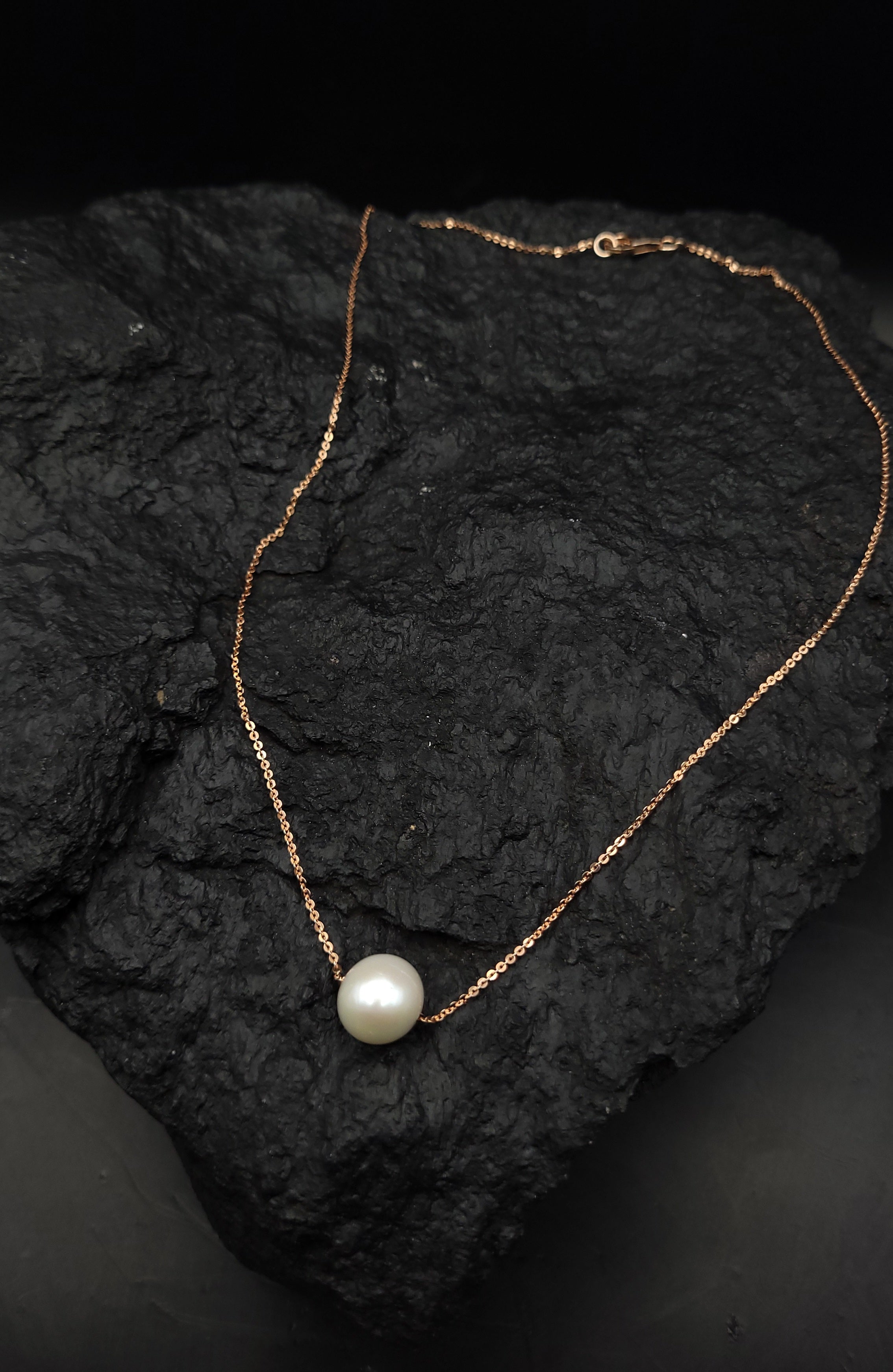 Collier 925er Sterling Silber - Süßwasser Zuchtperle - UNIKAT