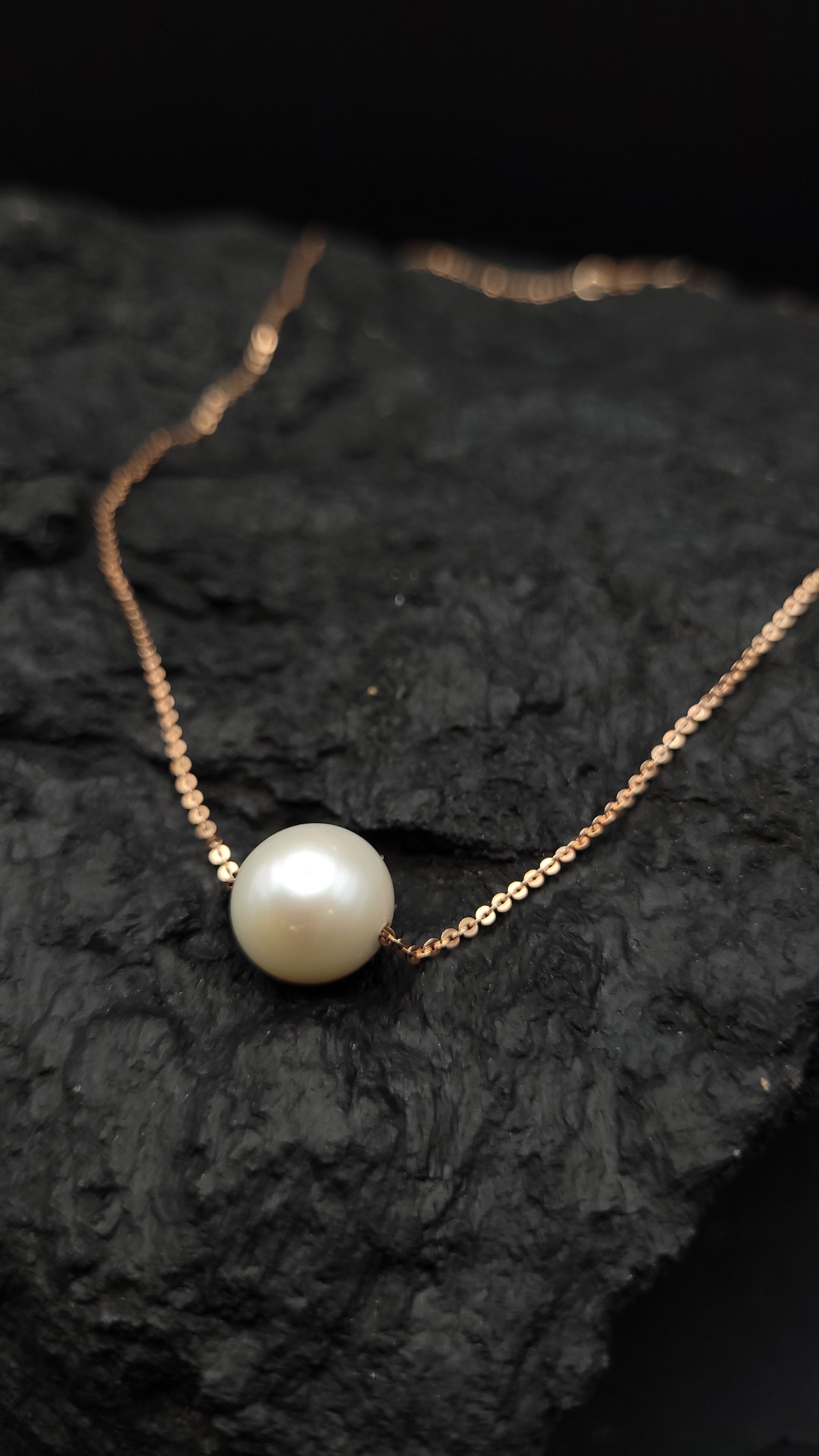 Collier 925er Sterling Silber - Süßwasser Zuchtperle - UNIKAT