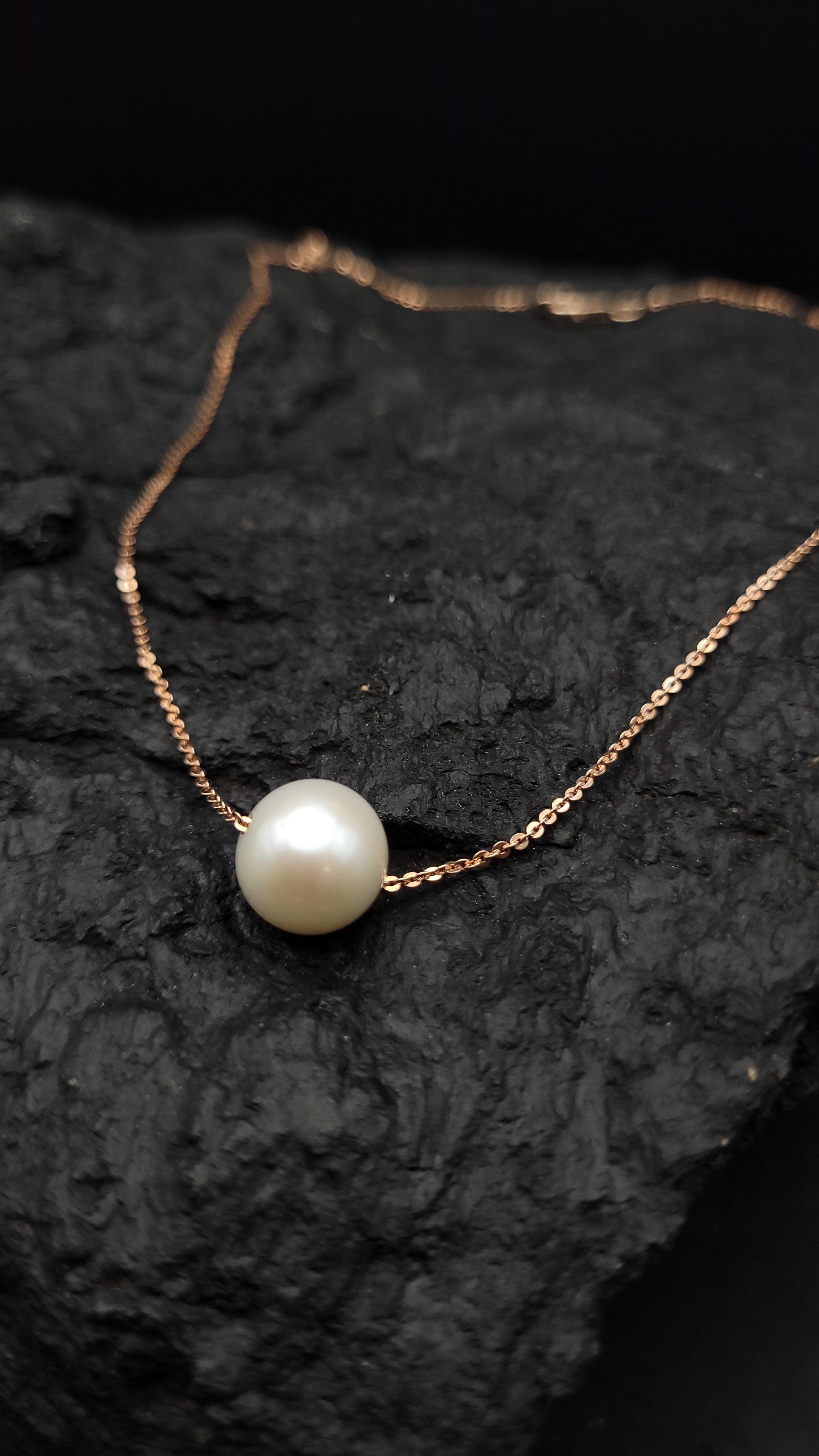 Collier 925er Sterling Silber - Süßwasser Zuchtperle - UNIKAT