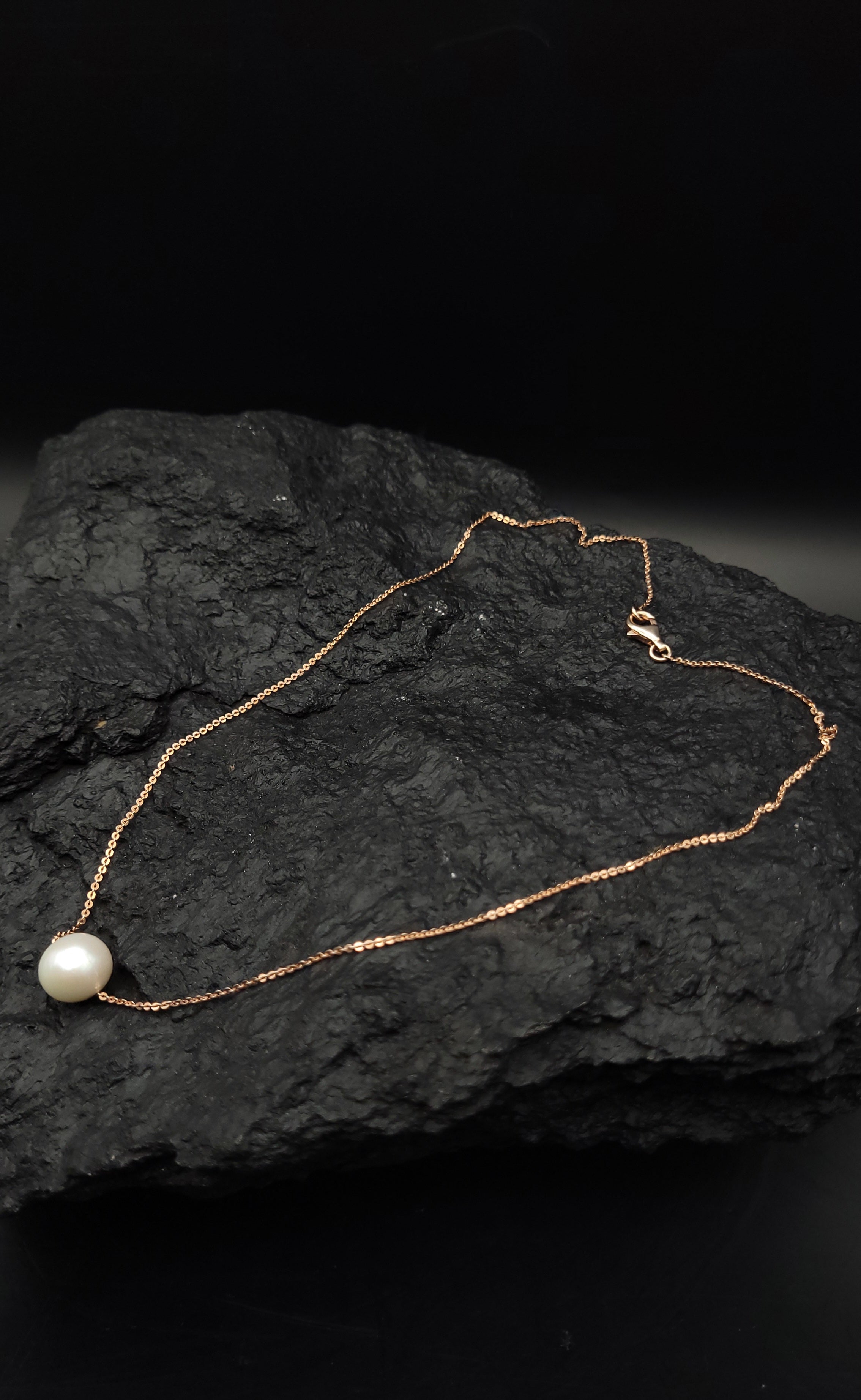 Collier 925er Sterling Silber - Süßwasser Zuchtperle - UNIKAT
