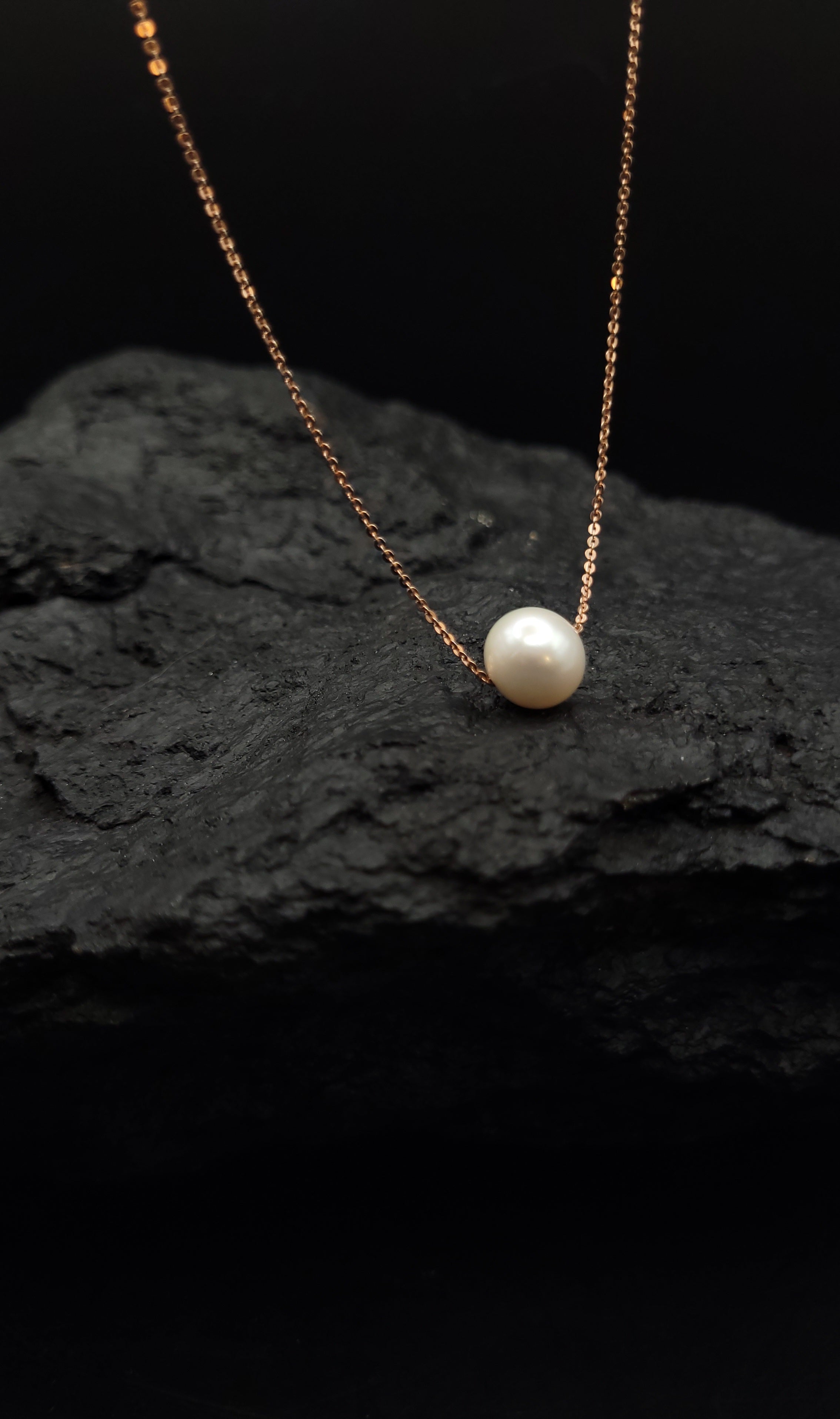 Collier 925er Sterling Silber - Süßwasser Zuchtperle - UNIKAT