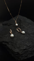 Schmuck-Set "Pearls Power" · 925 Sterling Silber · rosévergoldet · Unikat