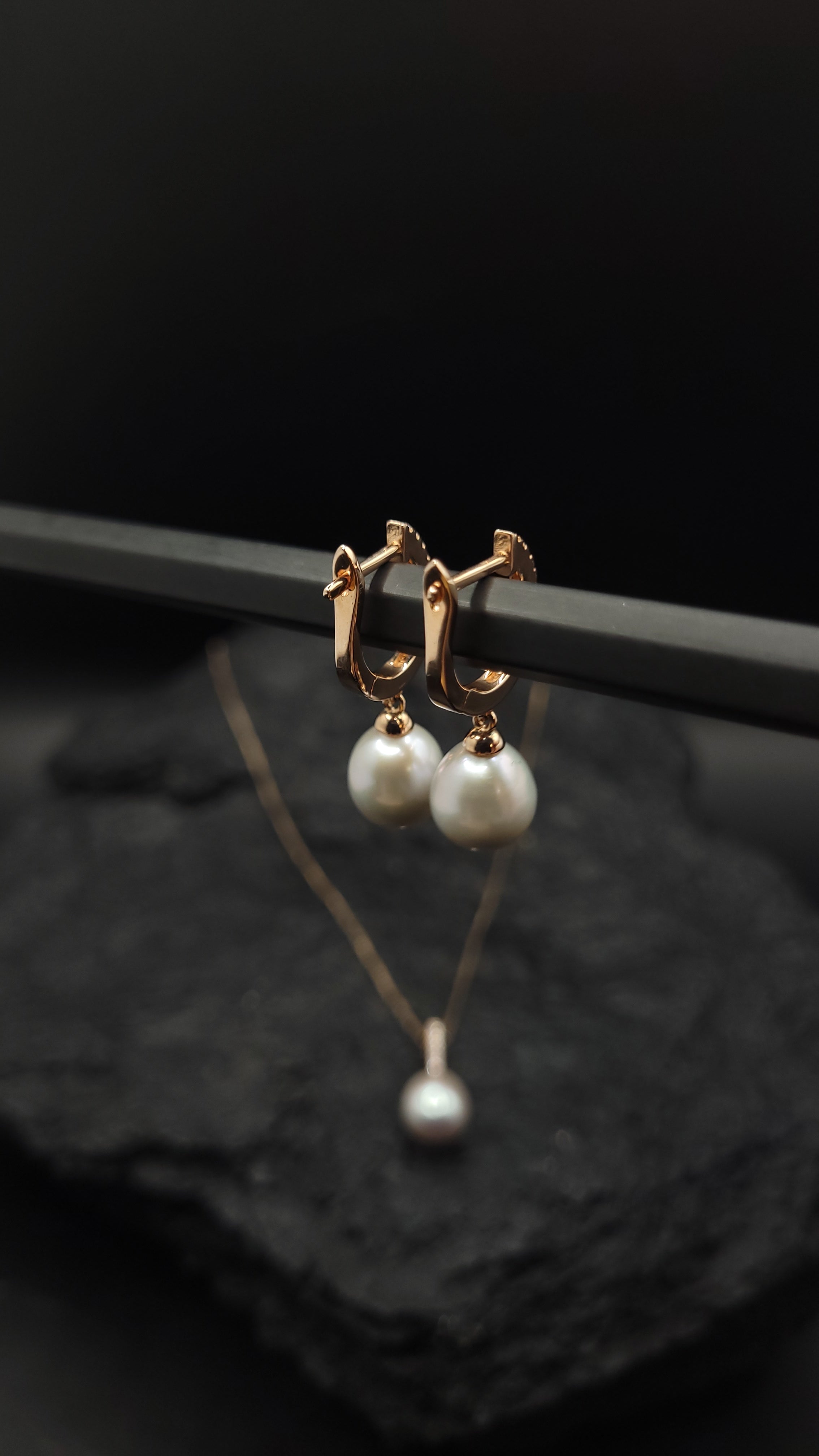 Schmuck-Set "Pearls Power" · 925 Sterling Silber · rosévergoldet · Unikat