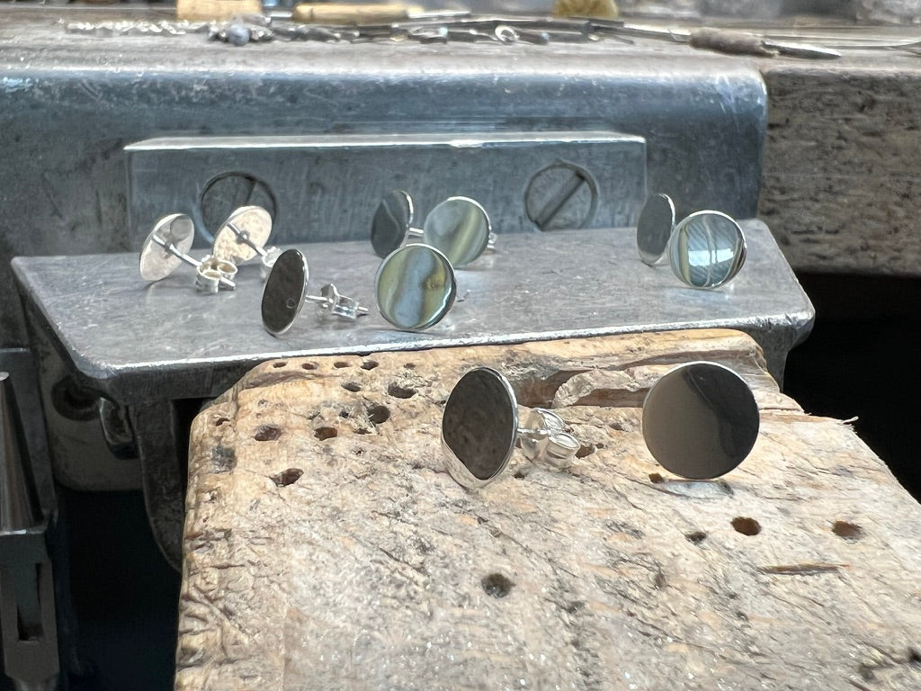 Lieblingsmoment · 925 Sterling Silber Ohrstecker · Gravur möglich · Unisex