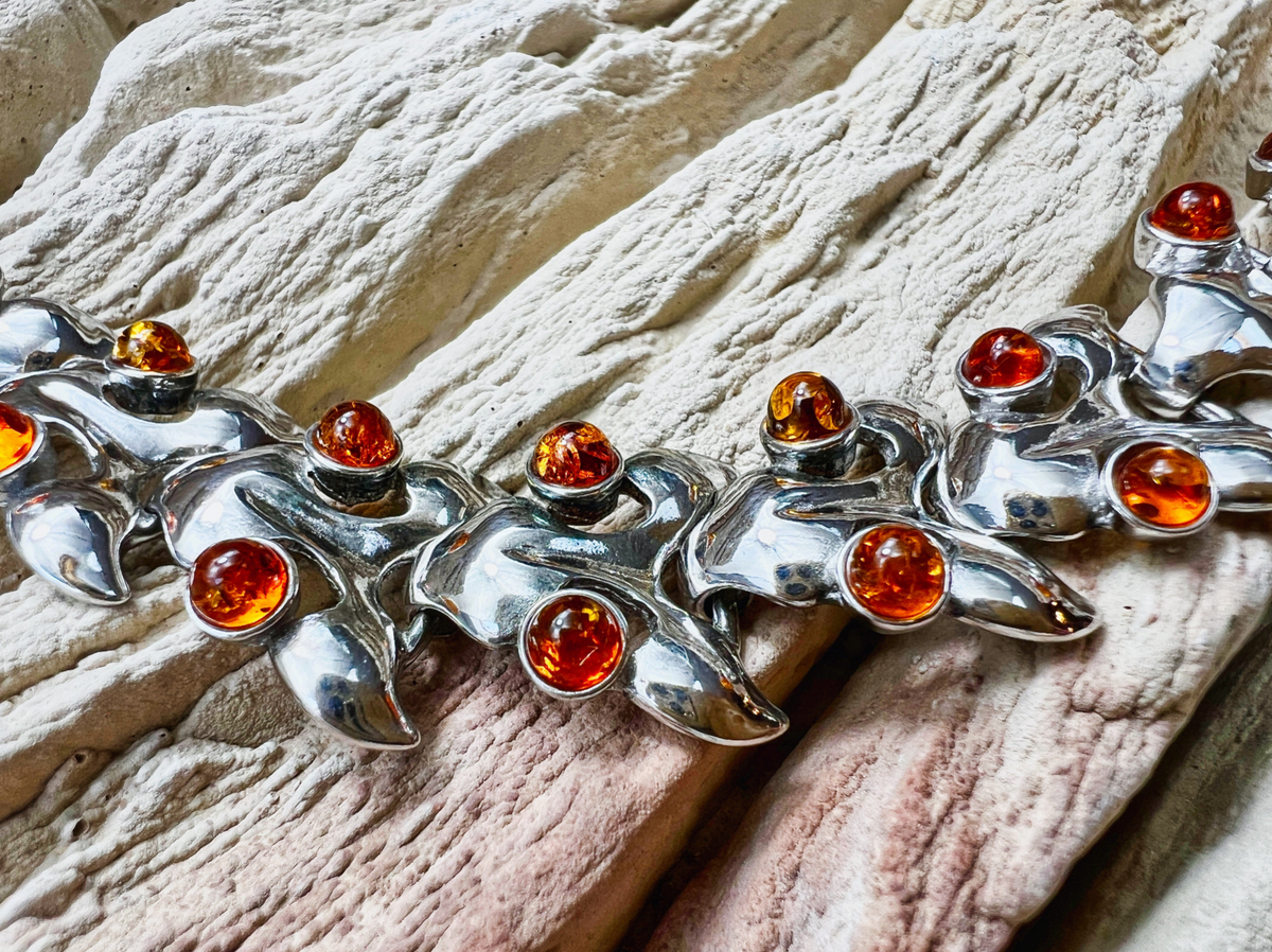 Silberne Naturkraft · 925 Sterling Silber Armband · Unisex · Unikat