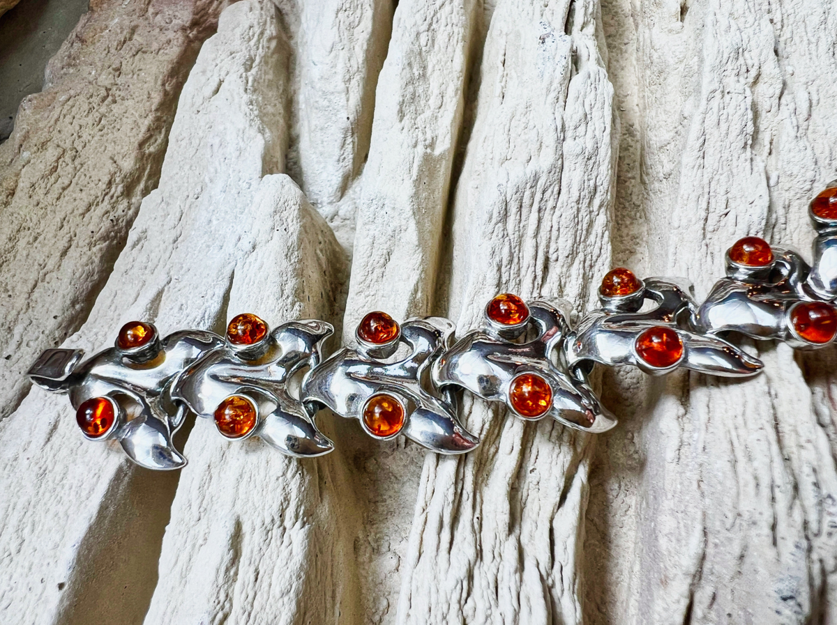 Silberne Naturkraft · 925 Sterling Silber Armband · Unisex · Unikat