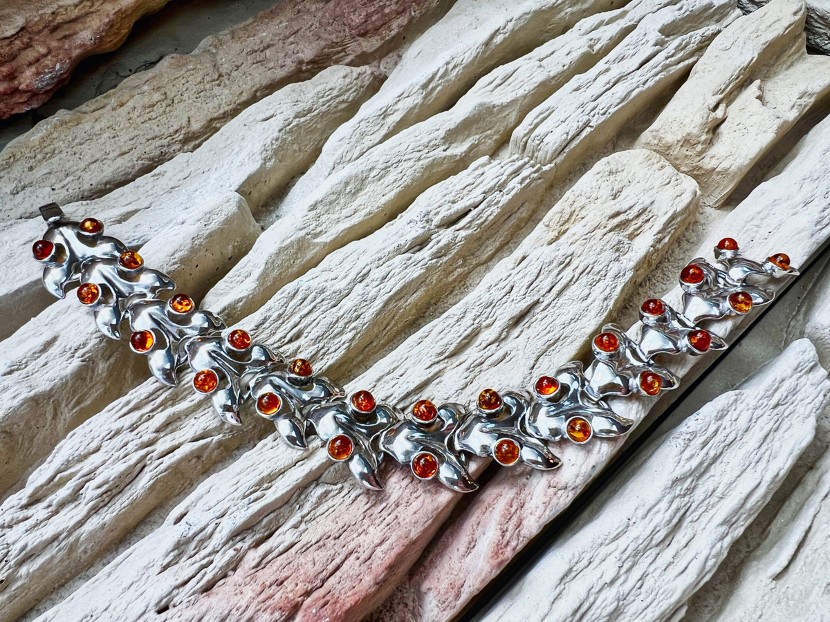 Silberne Naturkraft · 925 Sterling Silber Armband · Unisex · Unikat