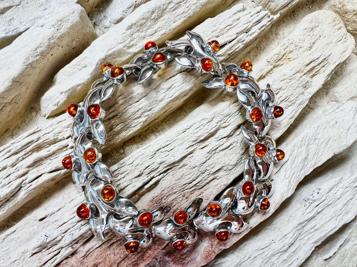 Silberne Naturkraft · 925 Sterling Silber Armband · Unisex · Unikat