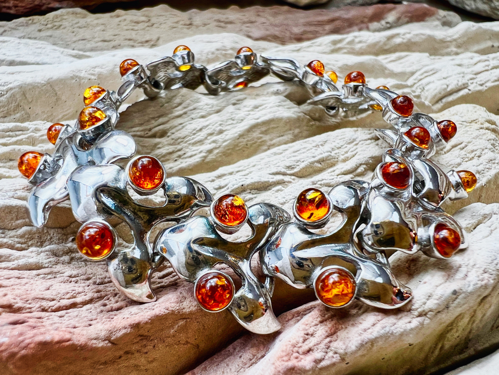 Silberne Naturkraft · 925 Sterling Silber Armband · Unisex · Unikat