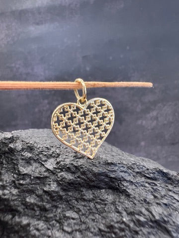 Herz der Verbundenheit · 585 Gold Anhänger · Gelbgold · Herz
