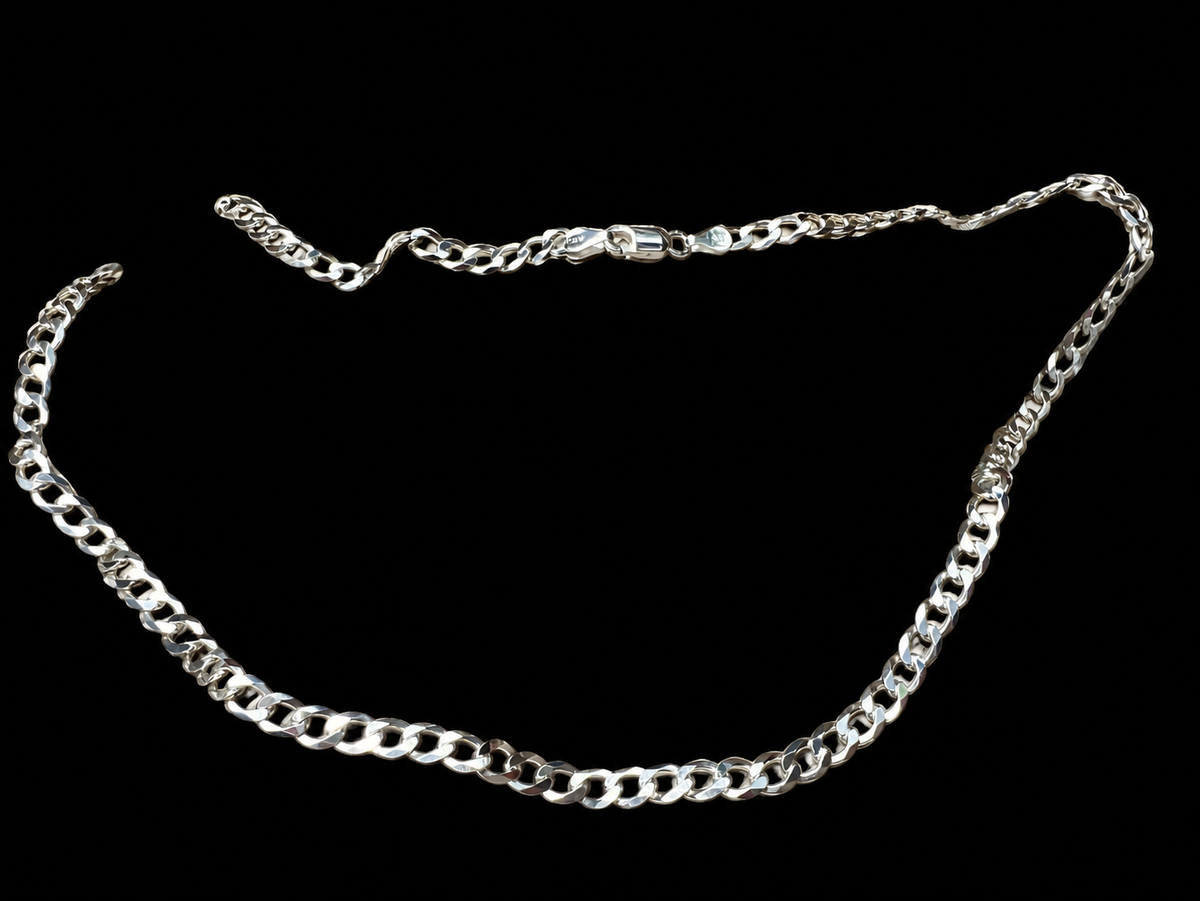 Massive Panzerkette aus 925er Sterling Silber – 50&60 cm | 5 mm