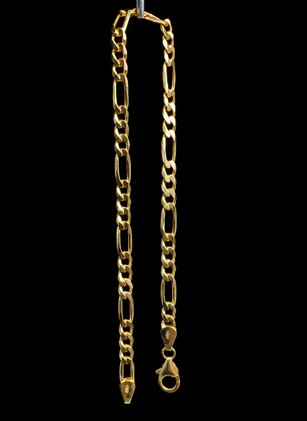 333er Gold Armband "Figaro-Stil" - Länge: 21 cm - Unisex