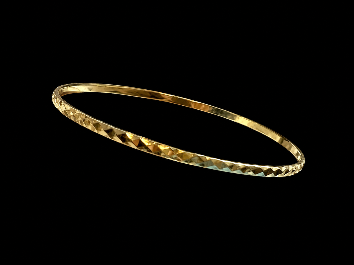 Schlüpfreif aus 585er Gold - Zeitlose Eleganz - Durchmesser: 6,5 cm - UNIKAT