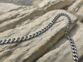 Massive Panzerkette aus 925er Sterling Silber, 45 cm | 2 mm