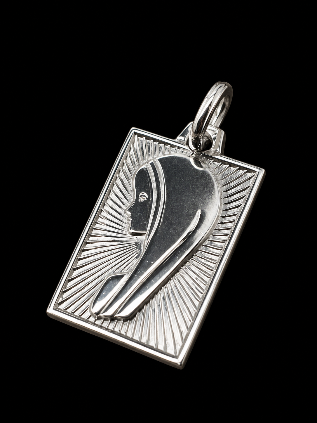 925 Sterling Silber Doppeltanhänger Madonna | Gravur | unisex