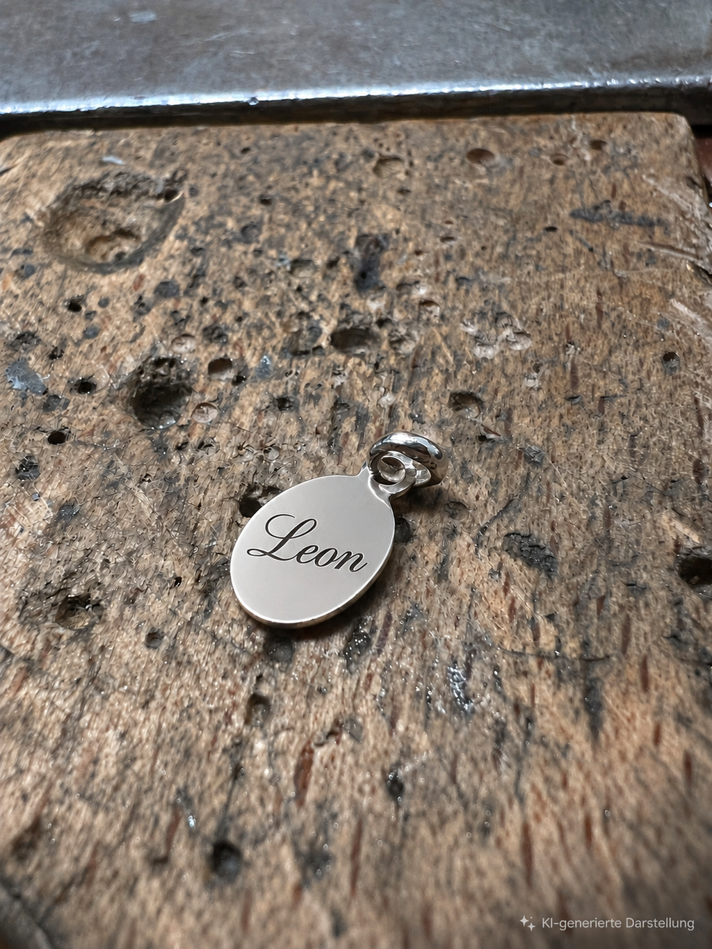 925 Sterling Silber Doppeltanhänger Maienmoment | Gravur | unisex
