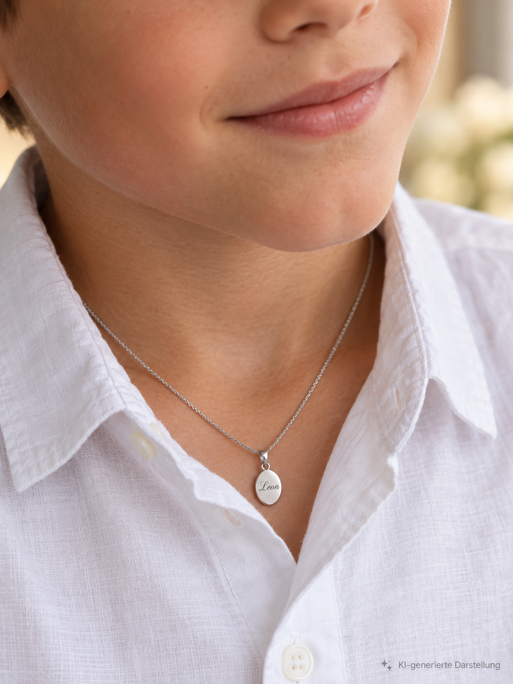 925 Sterling Silber Doppeltanhänger Maienmoment | Gravur | unisex