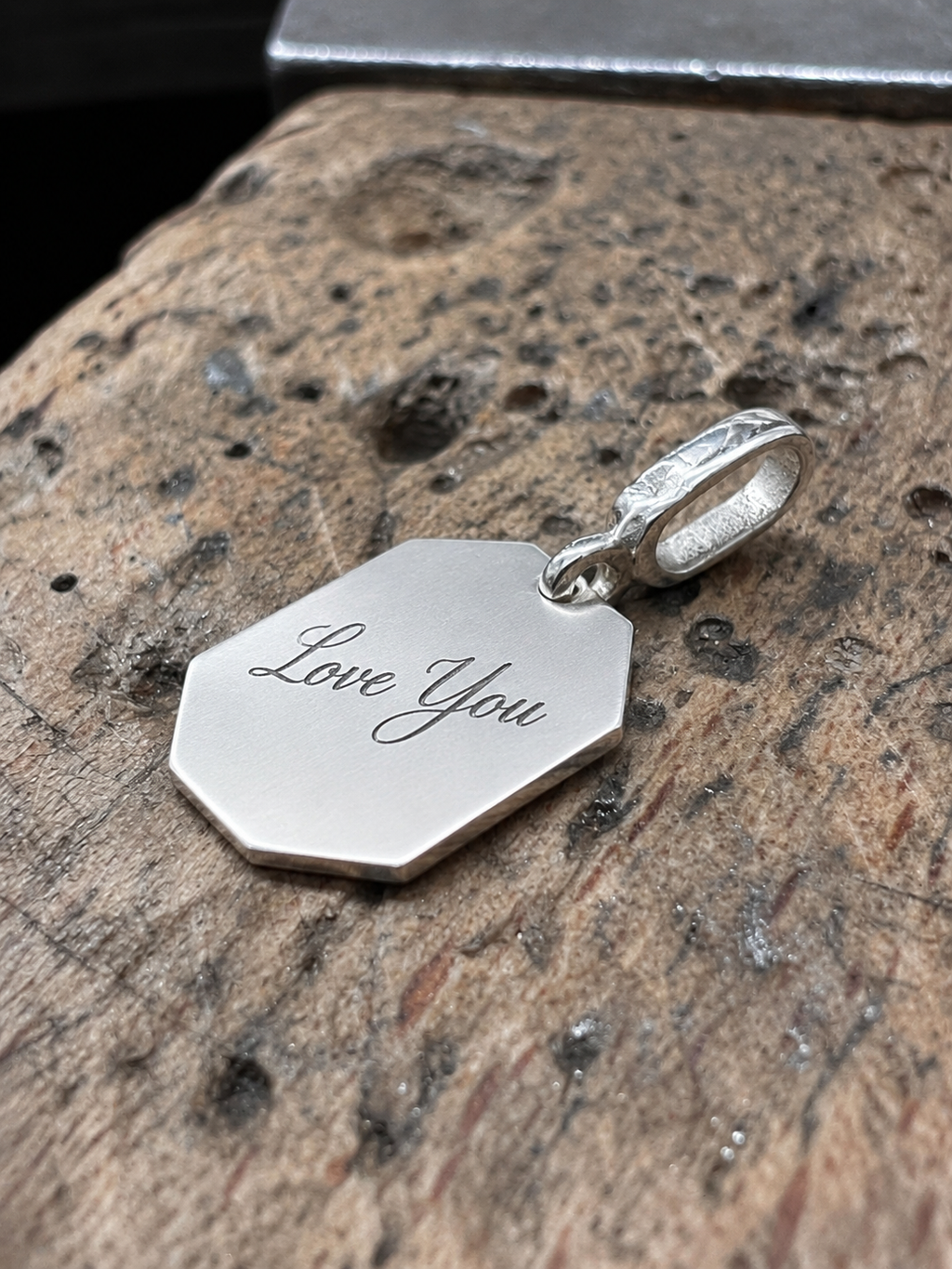 925 Sterling Silber Doppeltanhänger Schutzpatron | Gravur | unisex