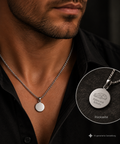 925 Sterling Silber Doppeltanhänger Schutzpatron | Gravur | unisex