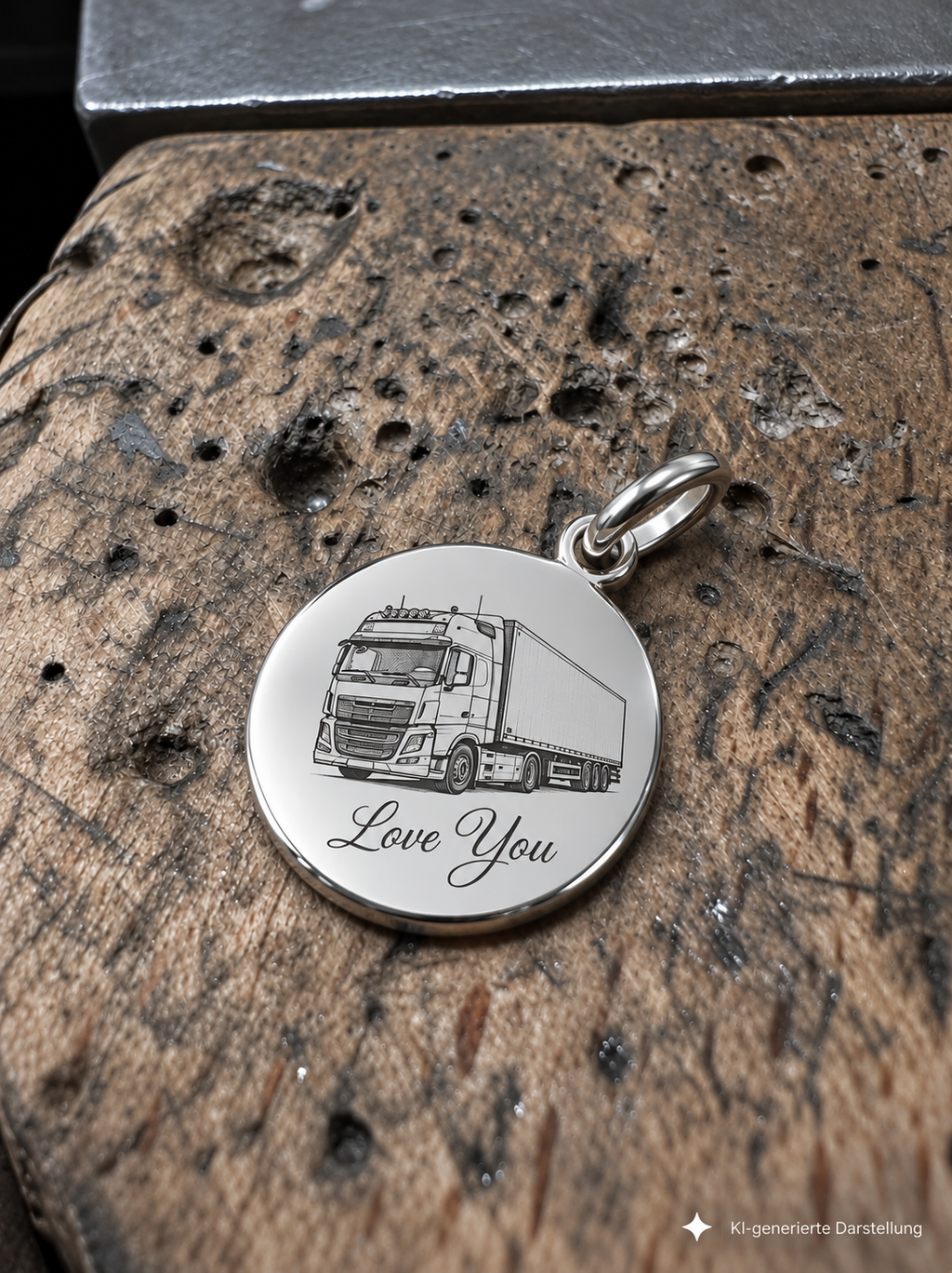 925 Sterling Silber Doppeltanhänger Schutzpatron | Gravur | unisex