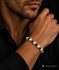 Edles Perlenarmband aus 333er Gold - GLÜCK & ENERGIE - 18,5 cm