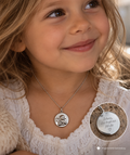925 Sterling Silber Doppeltanhänger Schutzengel | Gravur | unisex