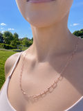 Paperclip-Ketten-Set "Fashion" · 925 Sterling Silber · Vergoldung · unisex