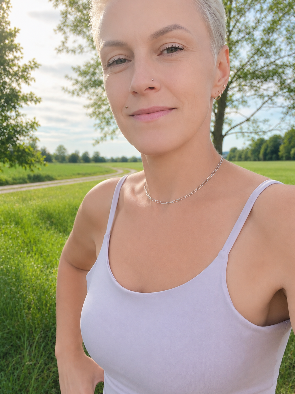 Paperclip-Kette "Verbindung" · 925 Sterling Silber · Unisex bis 38 cm