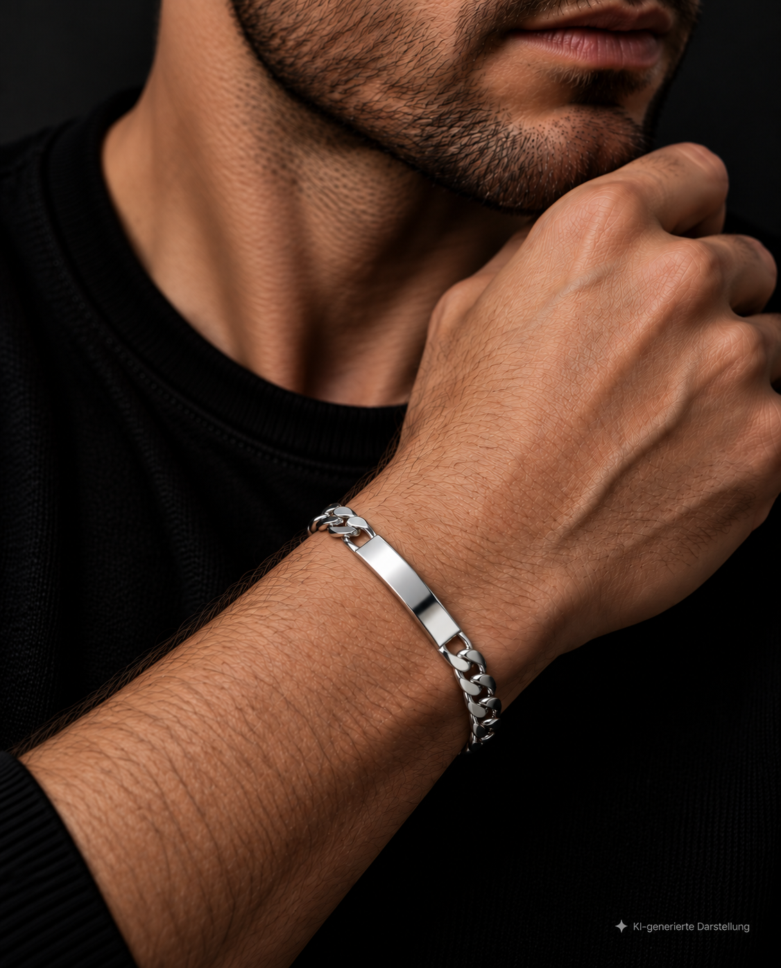 ID-Armband / Namensarmband - 925 Sterling Silber - ca. 21 cm - unisex